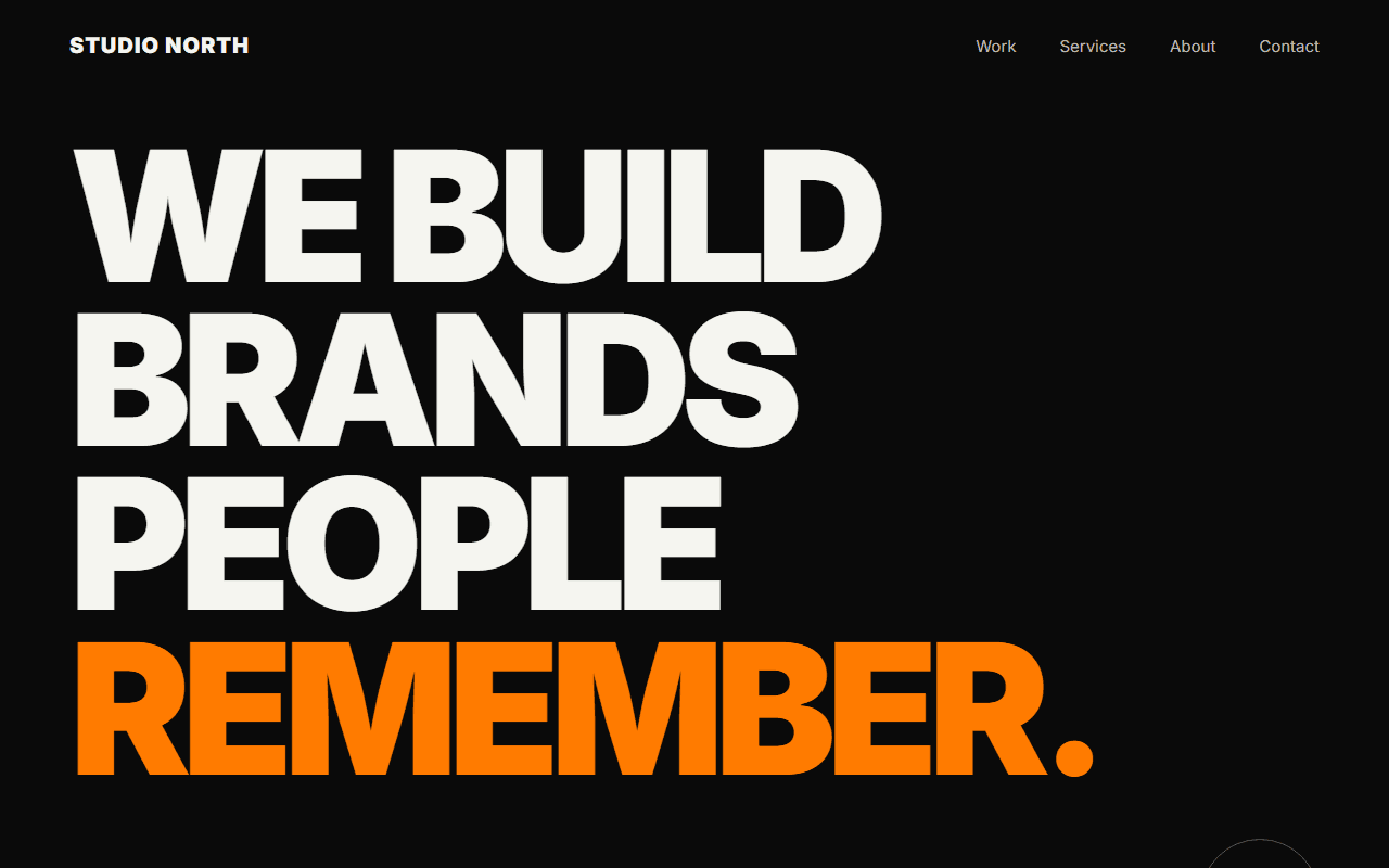 Creative Agency Website built from this AI prompt