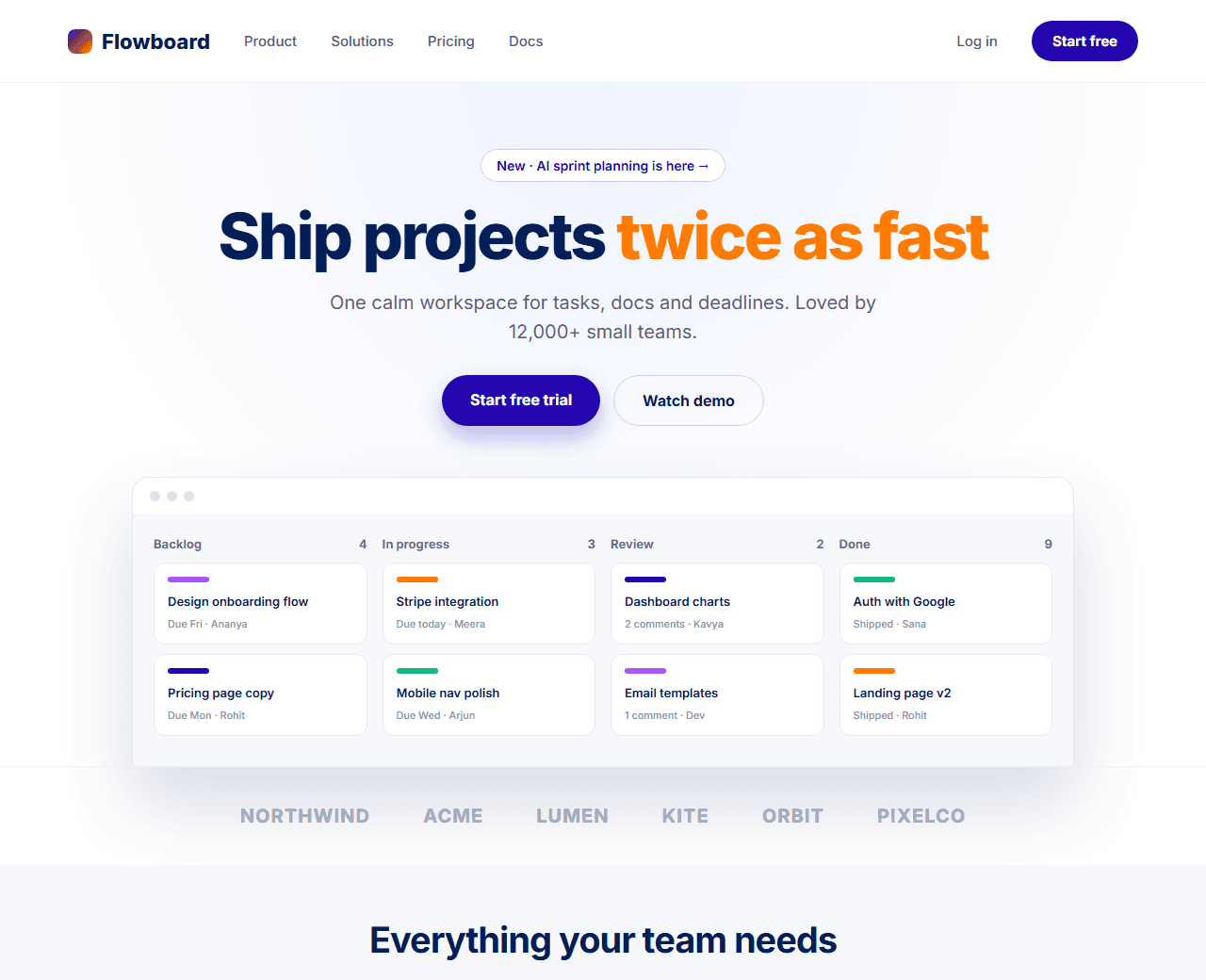 SaaS Landing Page built from this AI prompt
