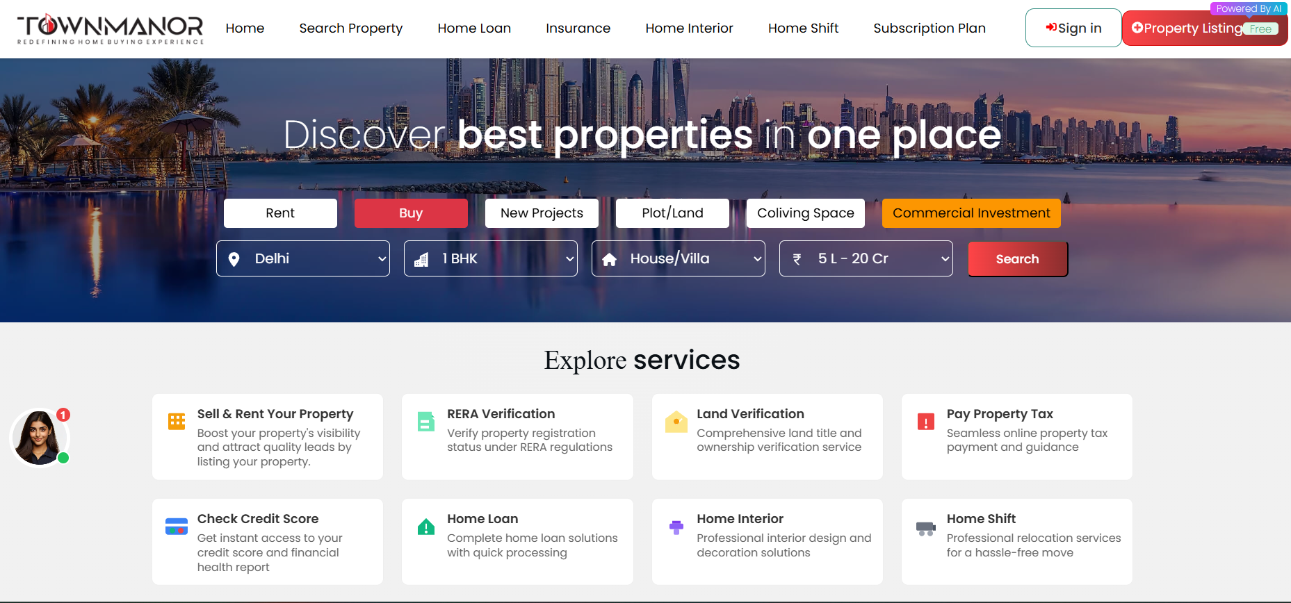 React.js Real Estate Platform Screenshot